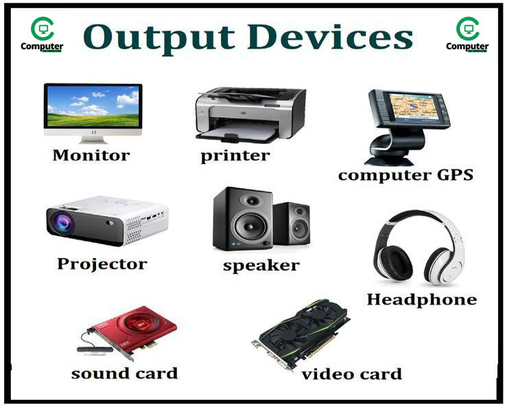 Output device in computer in hindi